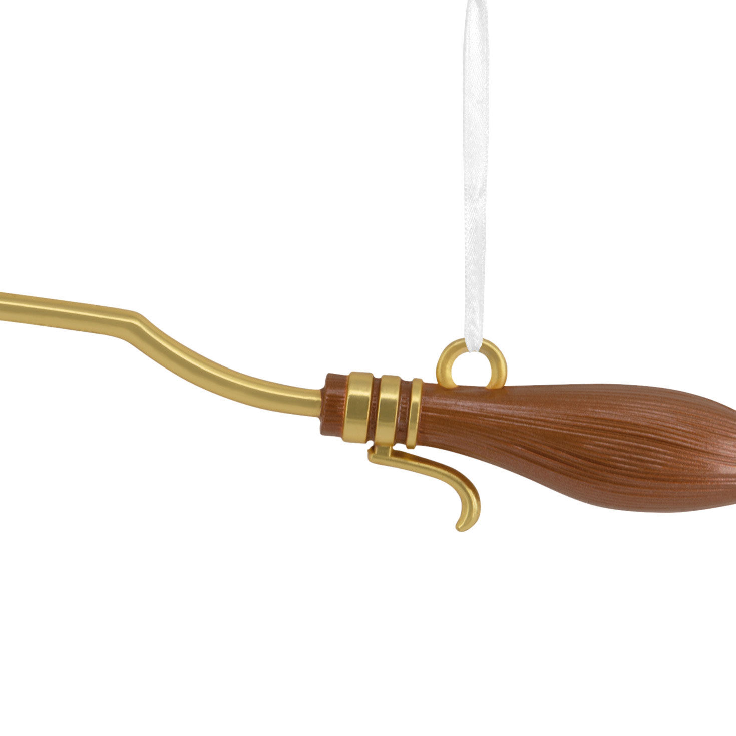 Harry Potter Nimbus 2000 Broom Christmas Ornament closeup view image number 4