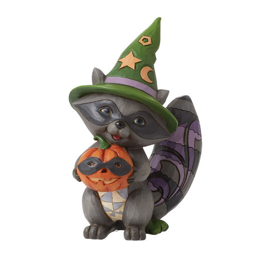 Jim Shore Halloween Raccoon Figurine, 5.9", 