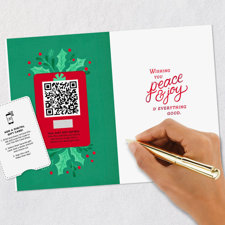Merry Christmas Gift Card Greeting Christmas Card, , large image number 9