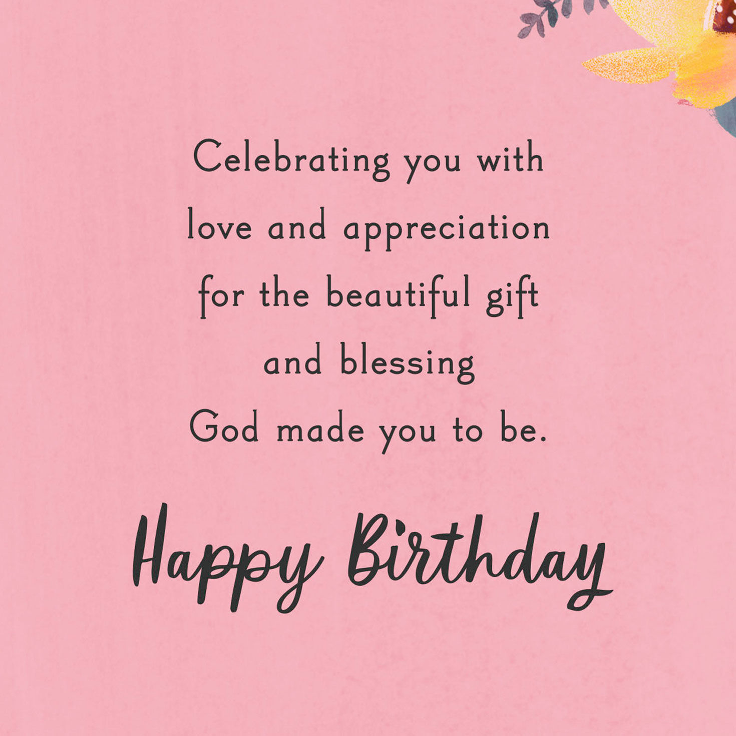 Woman in Floral Hat Birthday Card for Mom Sentiment image number 2