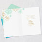 Mint Green and Gold Snowflakes Nurse Christmas Card Open card with envelope image number 3