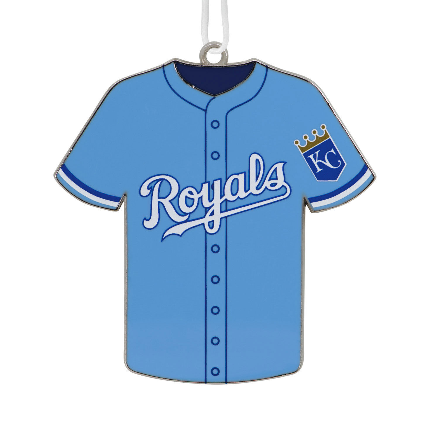 MLB Kansas City Royals™ Baseball Jersey Metal Hallmark Ornament for only USD 4.99 | Hallmark