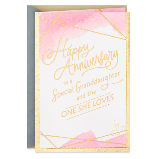 Happy You Have Each Other Anniversary Card for Granddaughter and Spouse, 