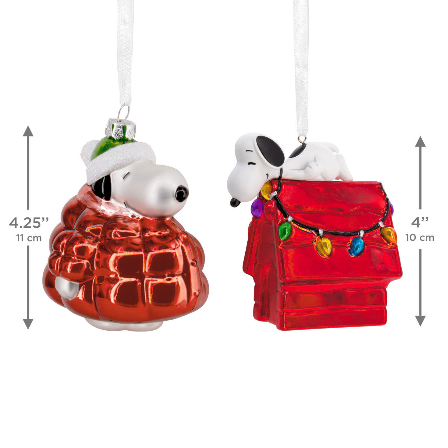Peanuts Snoopy Christmas Ornaments measurement image number 3
