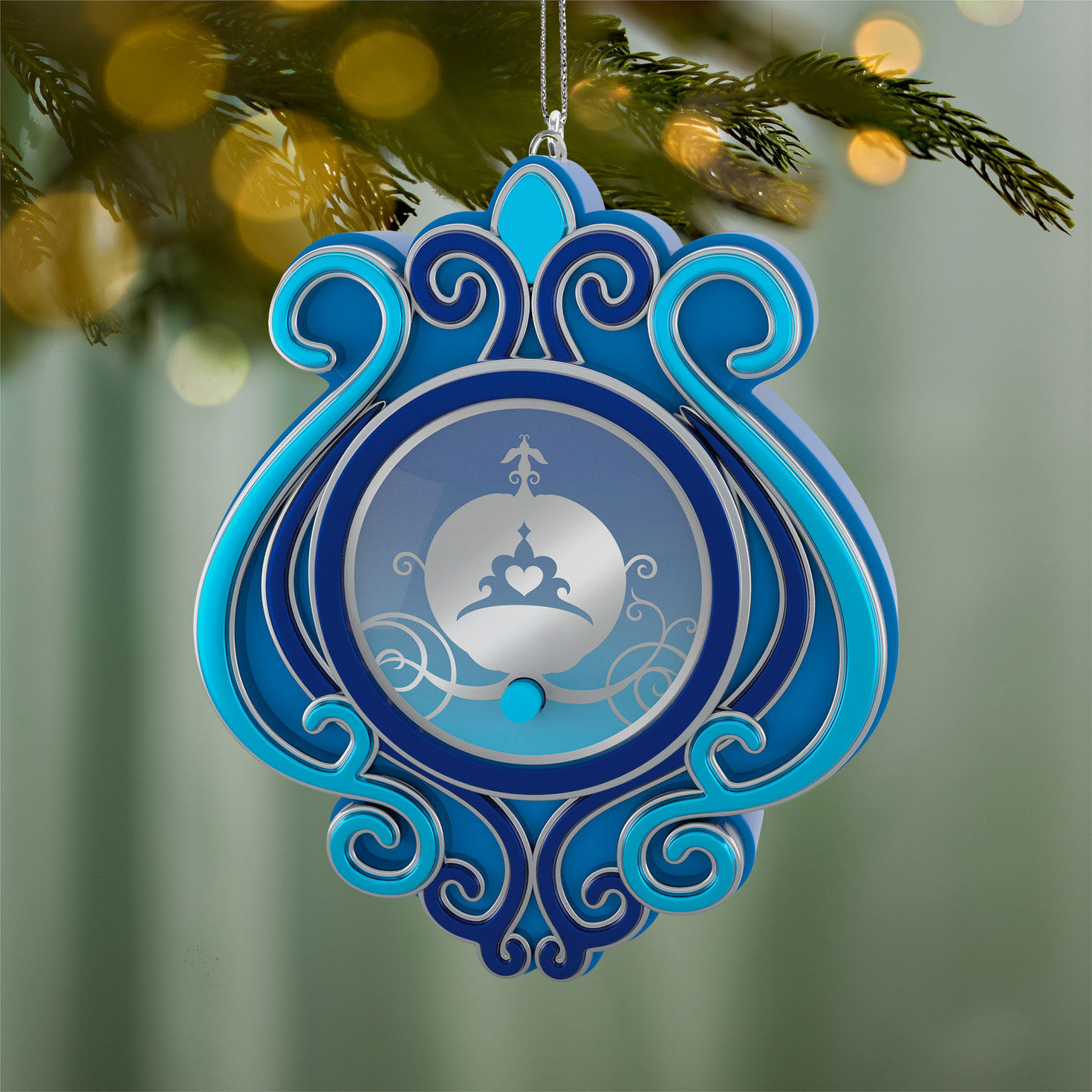 Cinderella Castle Tree Topper Remote Control hanging on tree image number 2