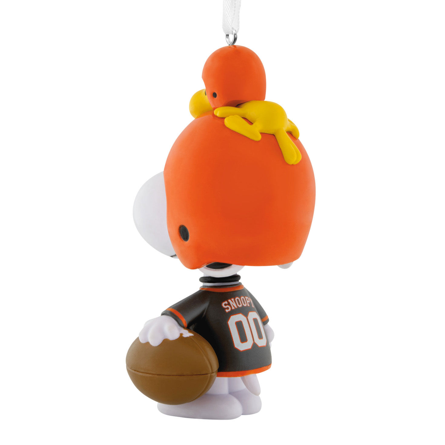 Snoopy Cleveland Browns Christmas Ornament back image number 6