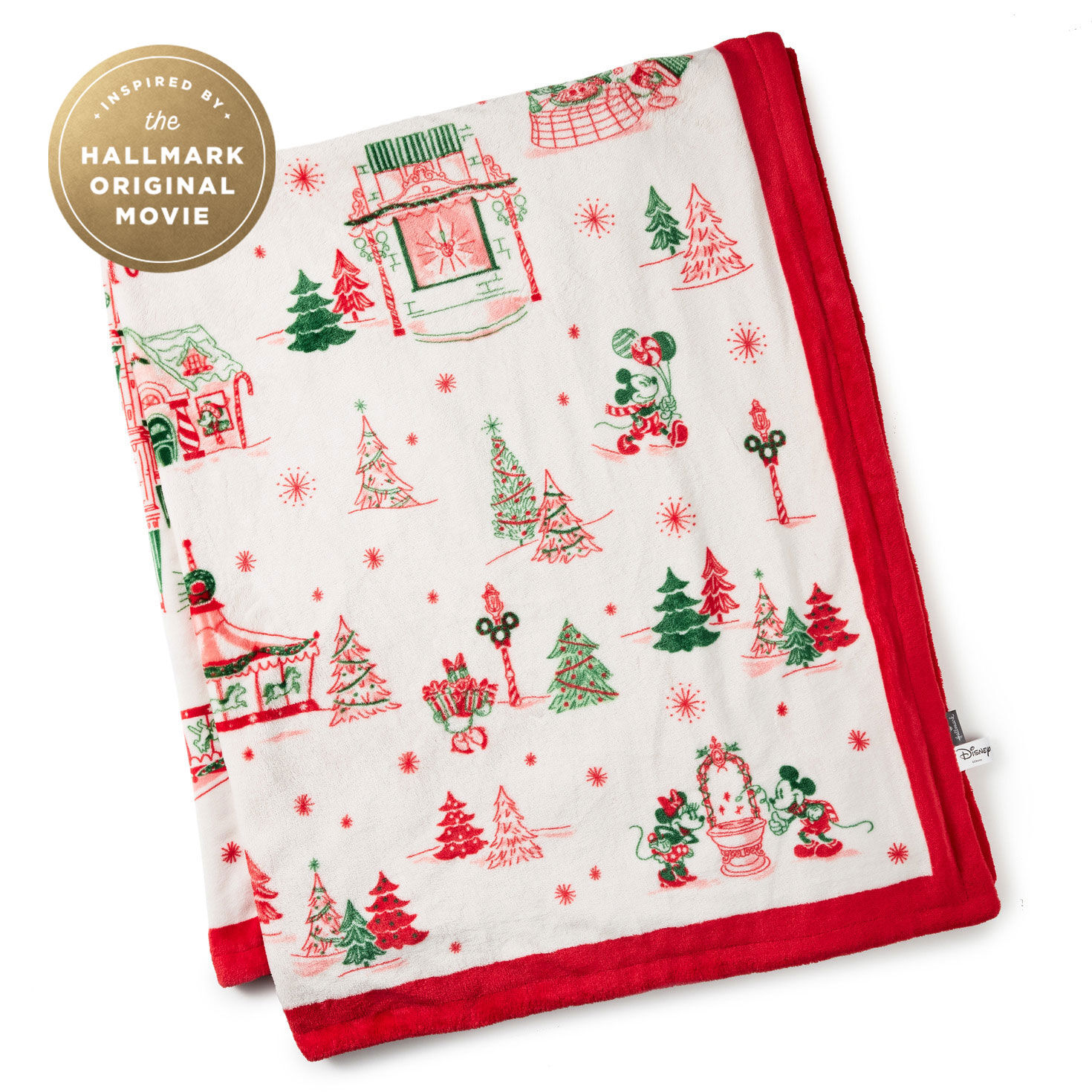 Hallmark + Disney Holiday Ever After Throw Blanket, 50x60