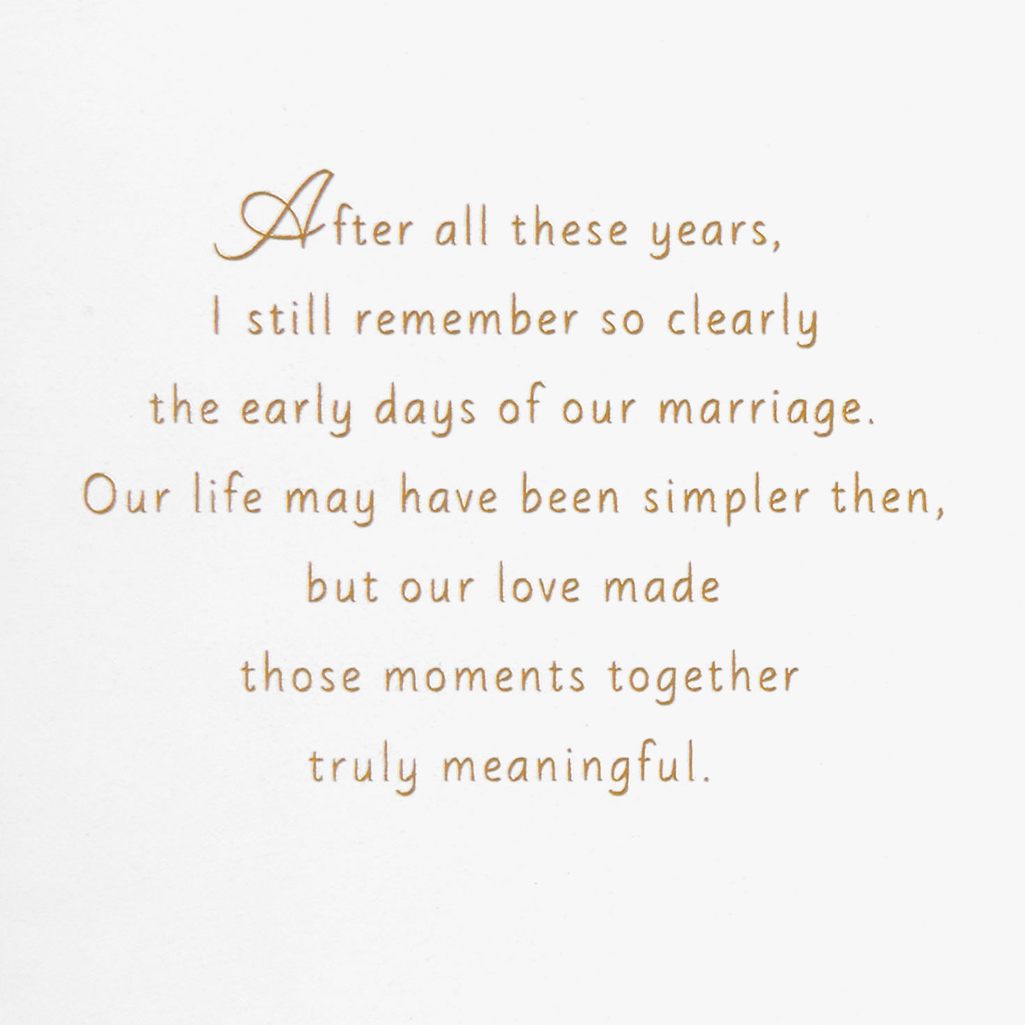 Gold Roses 50th Anniversary Card for Husband or Wife Sentiment image number 2