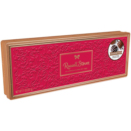 Russell Stover Assorted Chocolates in Small Red Tin, 7 oz., 