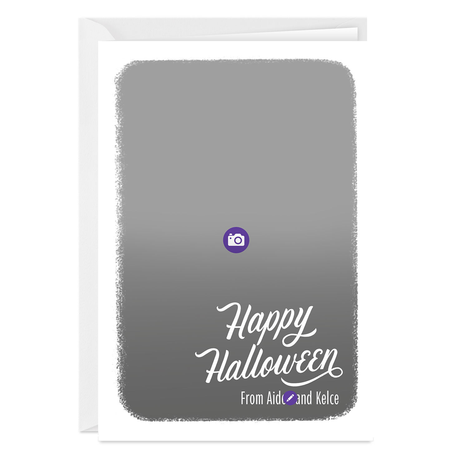 White Frame Custom Halloween Card, , large image number 3