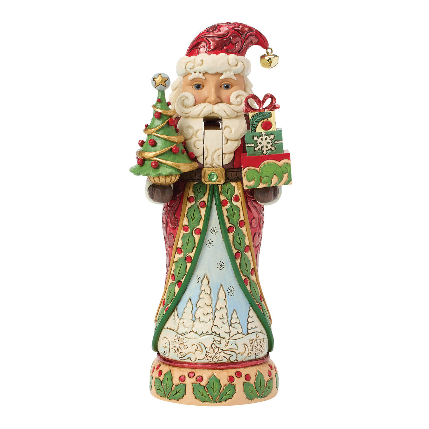 Santa Nutcracker With Tree, Presents Jim Shore Statue front image number 2