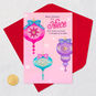 Pink, Teal and Purple Ornaments Niece Christmas Card Card Front with Envelope and Gold Seal image number 5