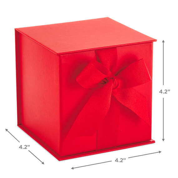 Red Small Gift Box With Shredded Paper Filler, , large image number 3