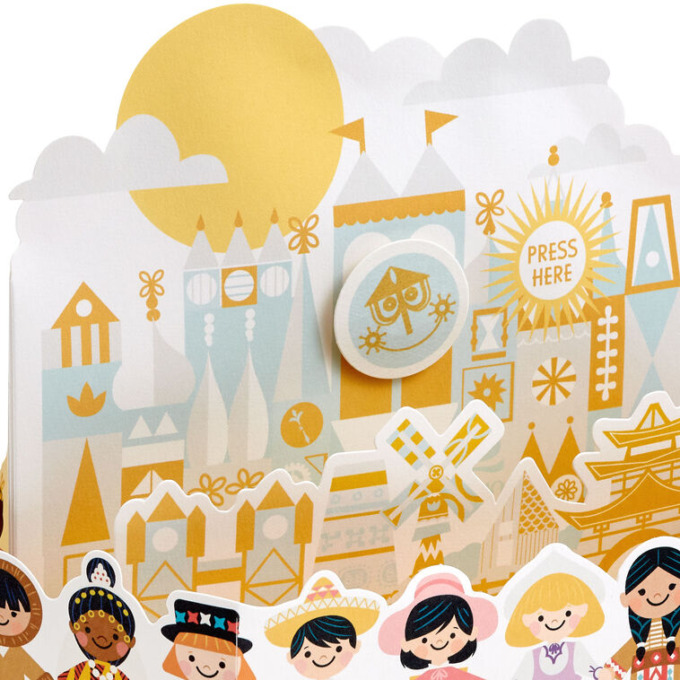 Disney It’s a Small World Celebrating You Musical 3D Pop-Up Card With ...