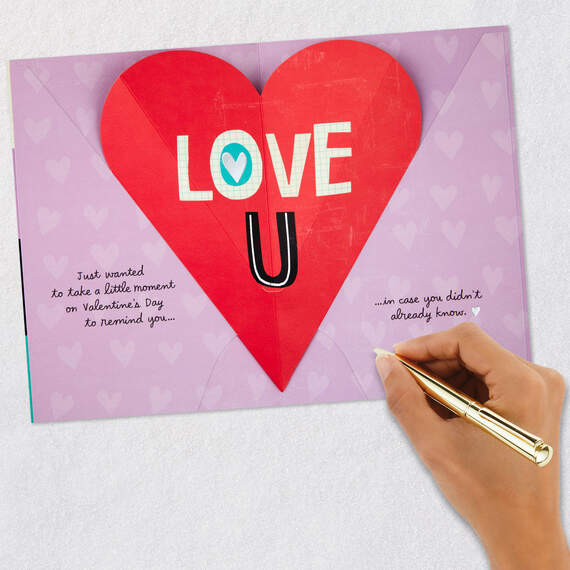 Love U Pop-Up Valentine's Day Card, , large image number 8