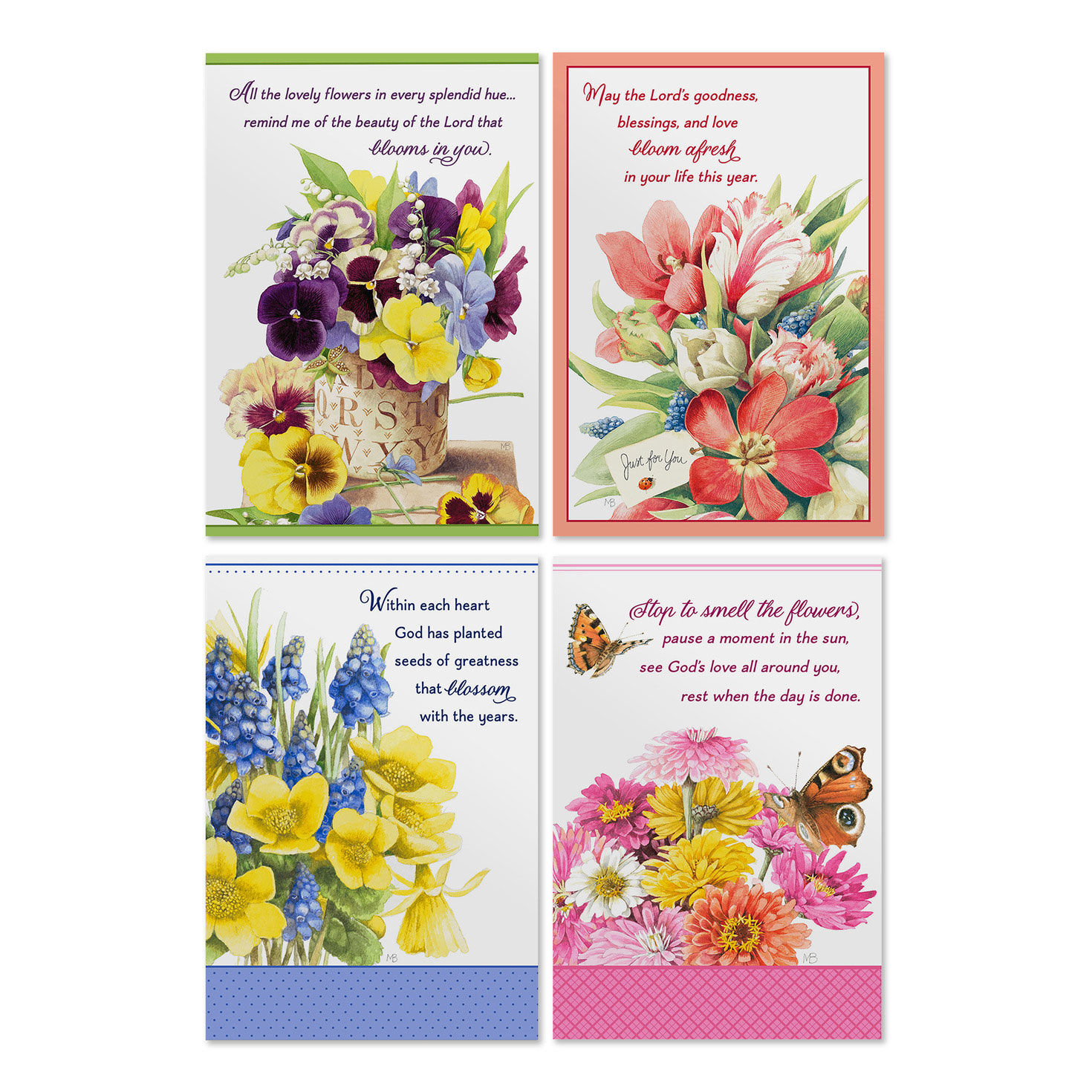 Marjolein Bastin Assorted Religious Birthday Cards, Box of 12