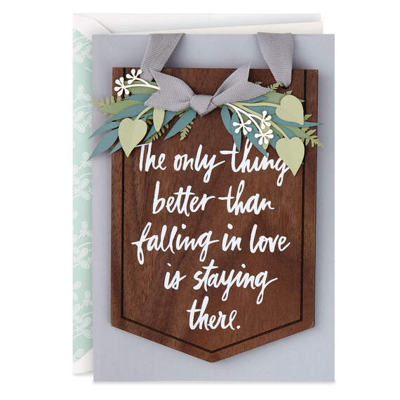 To Many More Years of Love Anniversary Card With Hangable Decoration