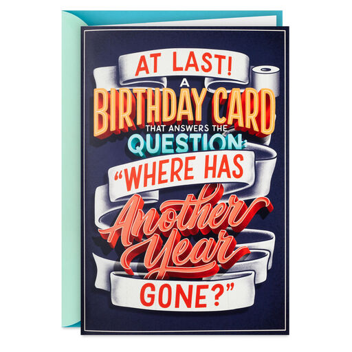 Any Other Questions Funny Pop-Up Birthday Card With Sound, 