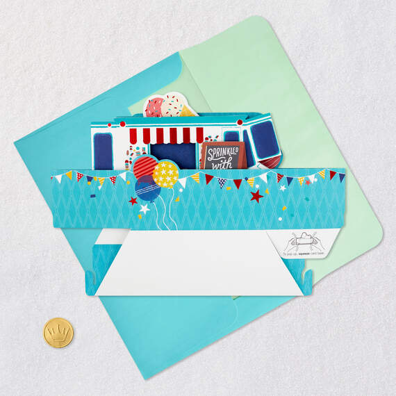 Celebrating You Ice Cream Truck 3D Pop-Up Card, , large image number 5
