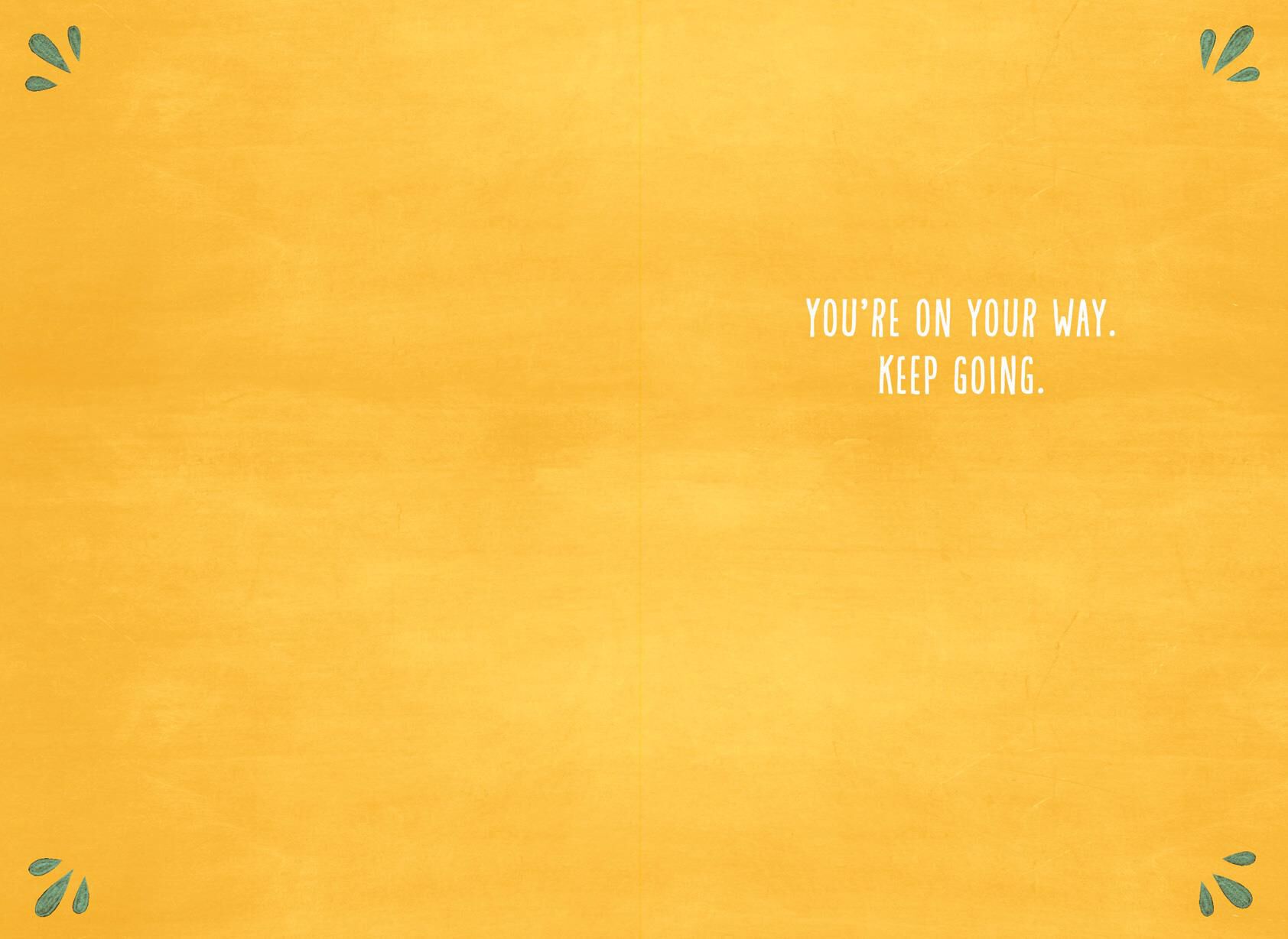 Chalkboard Poster Encouragement Card
