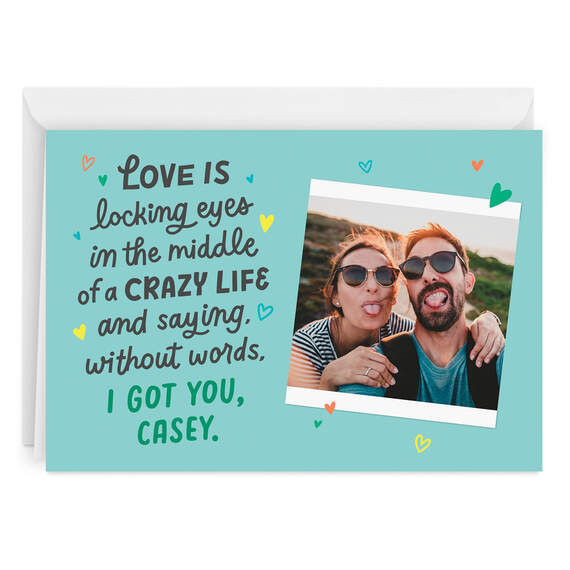 Love Our Crazy Life Folded Love Photo Card