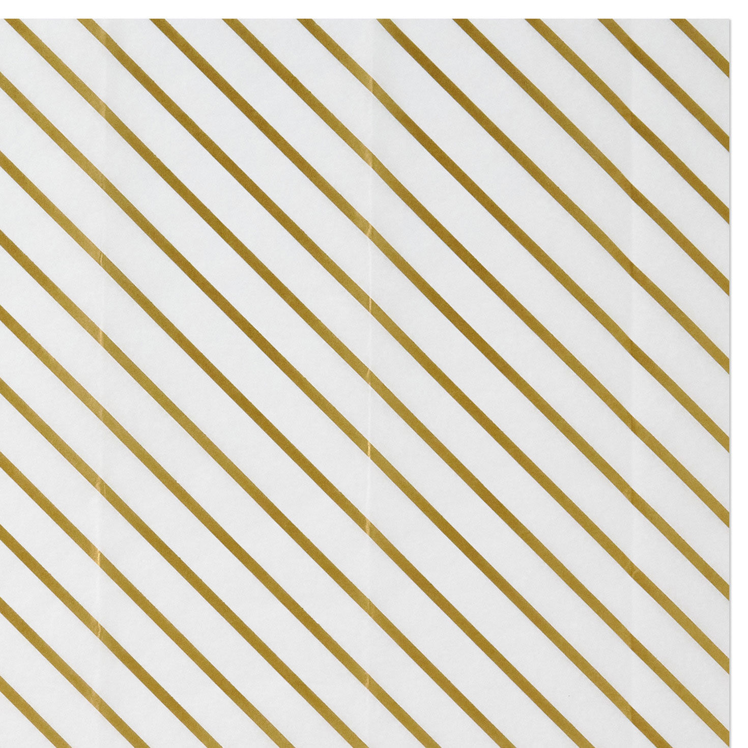 Gold Stripes Holiday Tissue Paper and Stickers upclose view image number 4