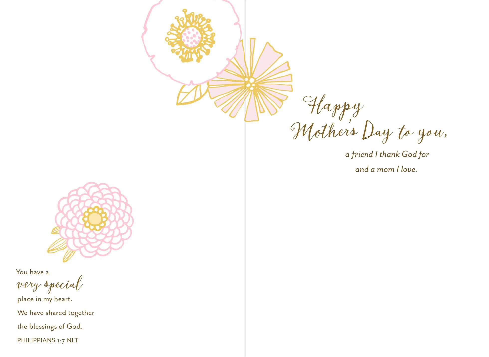 My Mom, My Friend Religious Mother's Day Card