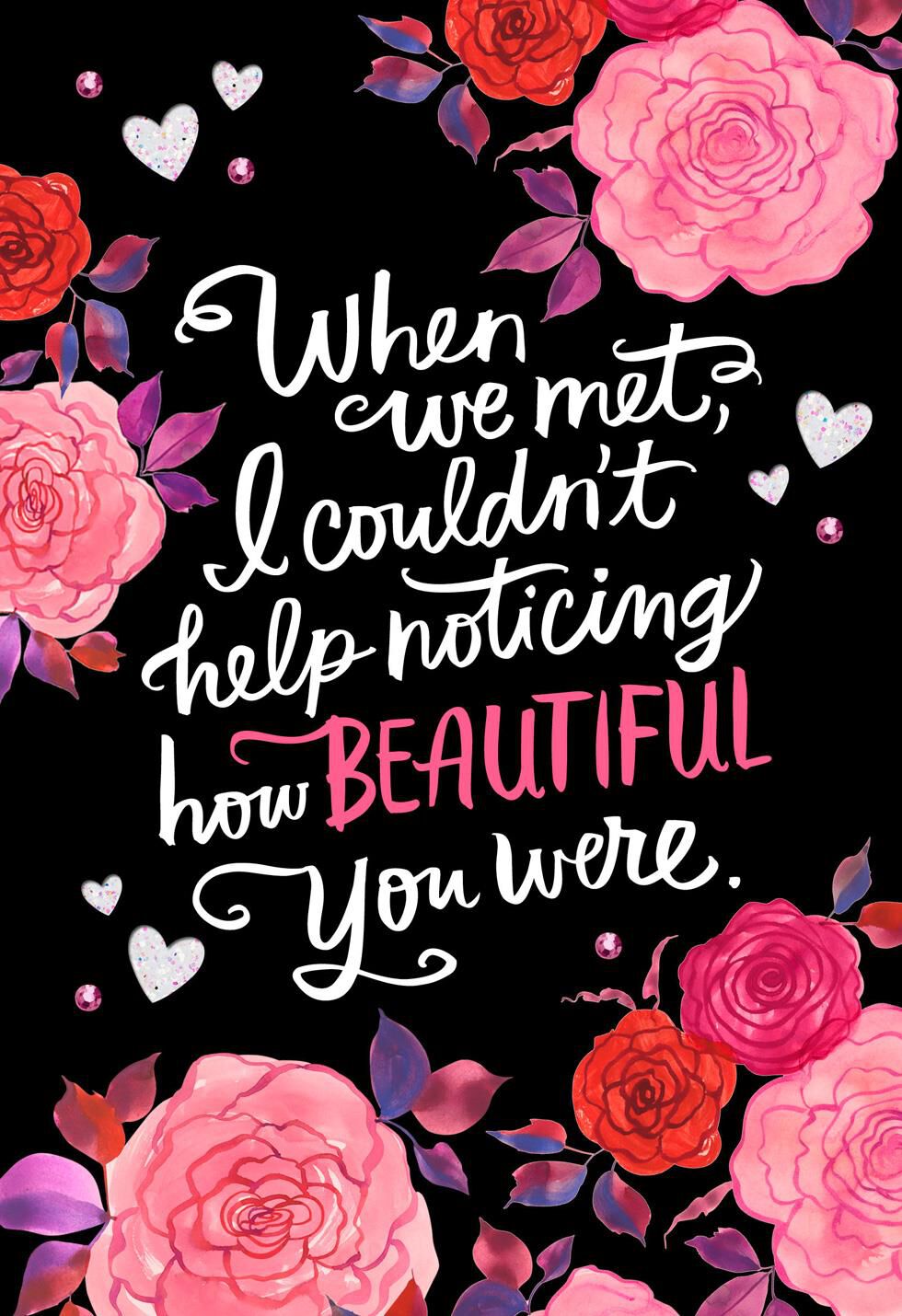 How Beautiful You Are Romantic Valentine's Day Card