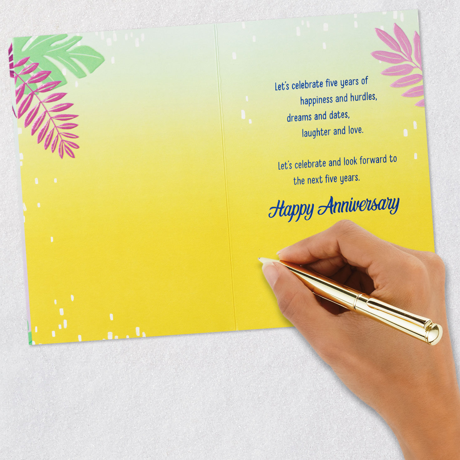 Let's Celebrate Us 5th Anniversary Card for only USD 4.99 | Hallmark