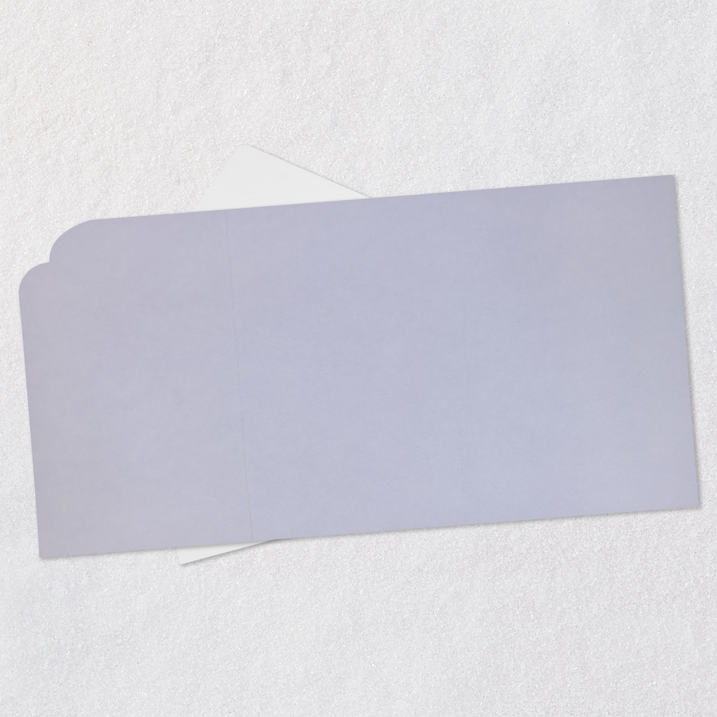 Purple Lettering on White Romantic Love Card Open card with envelope image number 4