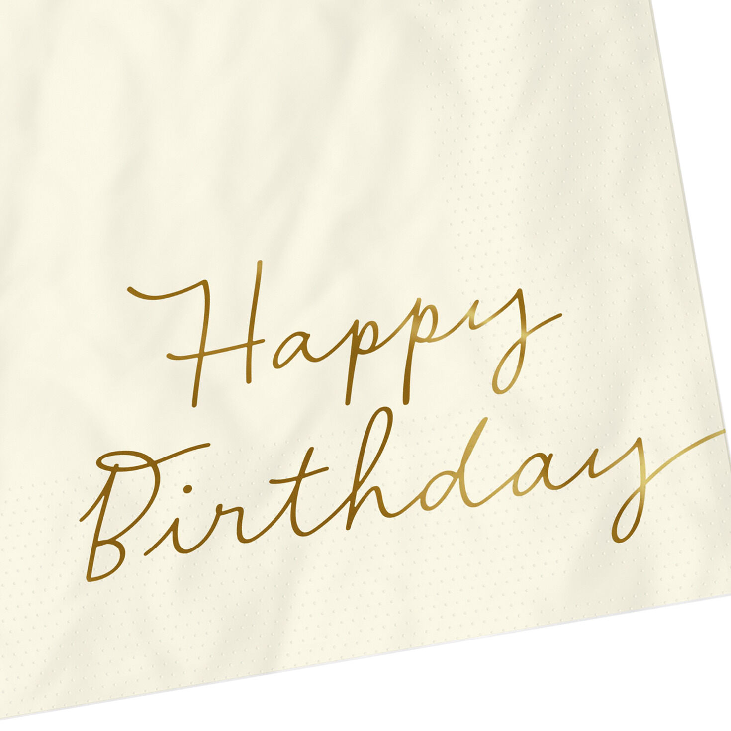 Ivory "Happy Birthday" Cocktail Napkins, Set of 16 for only USD 4.49 | Hallmark