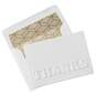 White Embossed Thank You Notes, Box of 8, , large image number 1