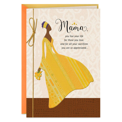 Mama, You Are a Wonderful, Shining Example Birthday Card, 