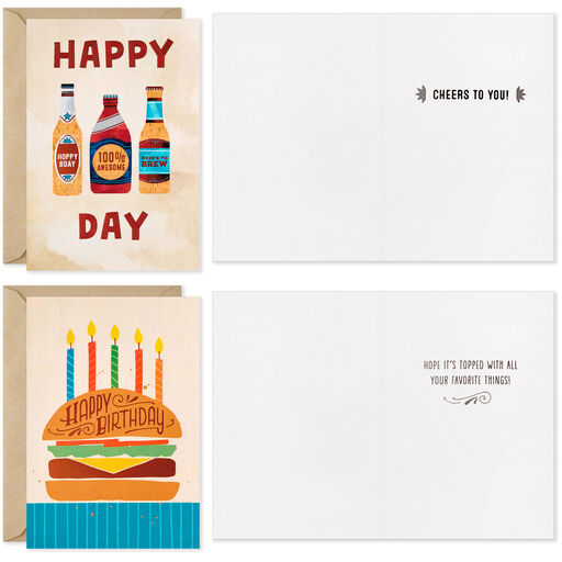 Hearty Wishes Boxed Birthday Cards Assortment, Pack of 16, 