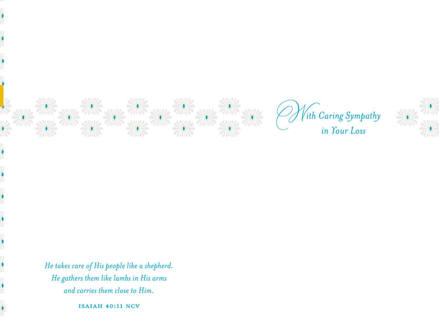 God Is Near Religious Sympathy Card