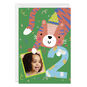 Festive Tiger Custom 2nd Birthday Card, , large image number 1