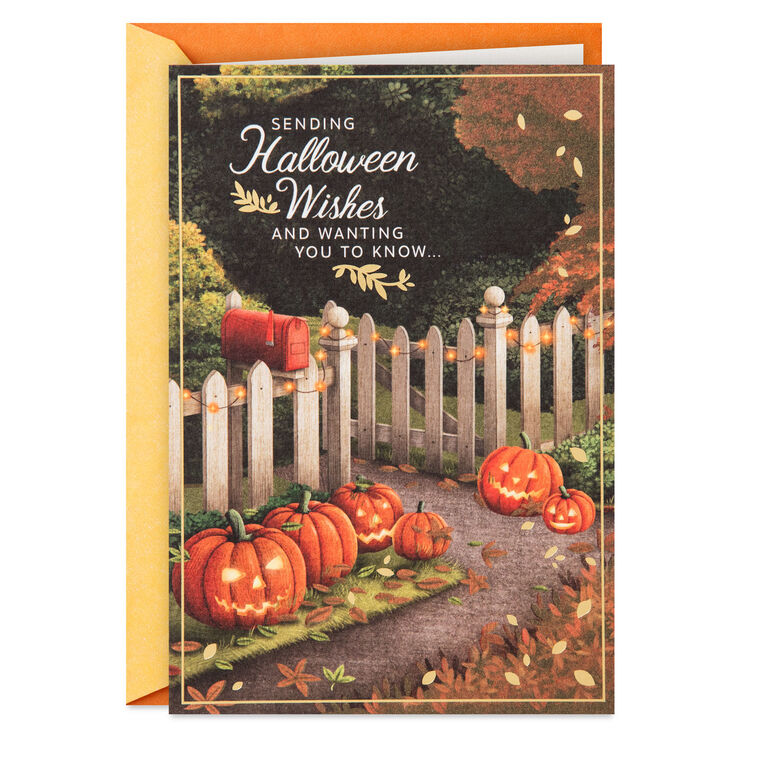 As the Seasons Come and Go Halloween Card