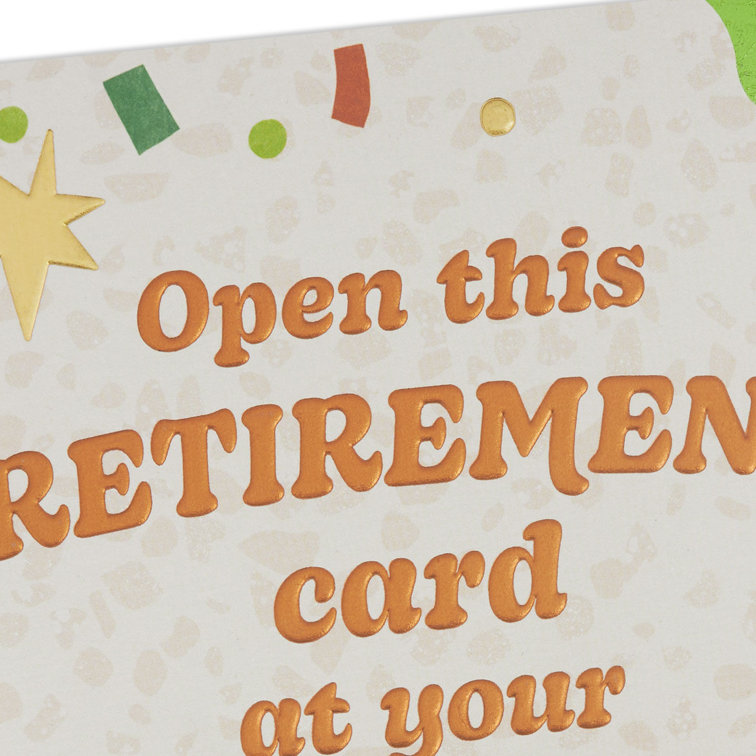 Gold Stars and Confetti Funny Retirement Card  image number 4