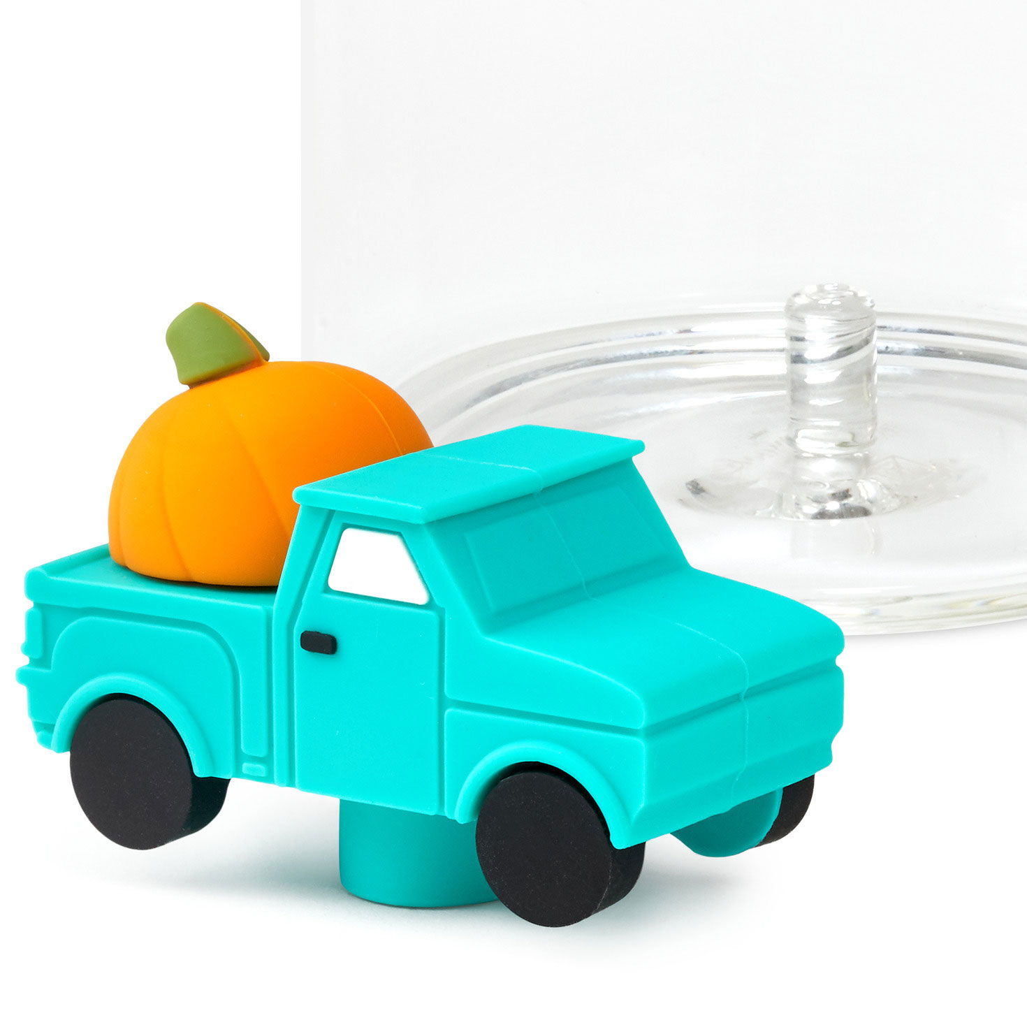 Charmers Blue Truck With Pumpkin Silicone Charm, 1.5" H for only USD 8.99 | Hallmark