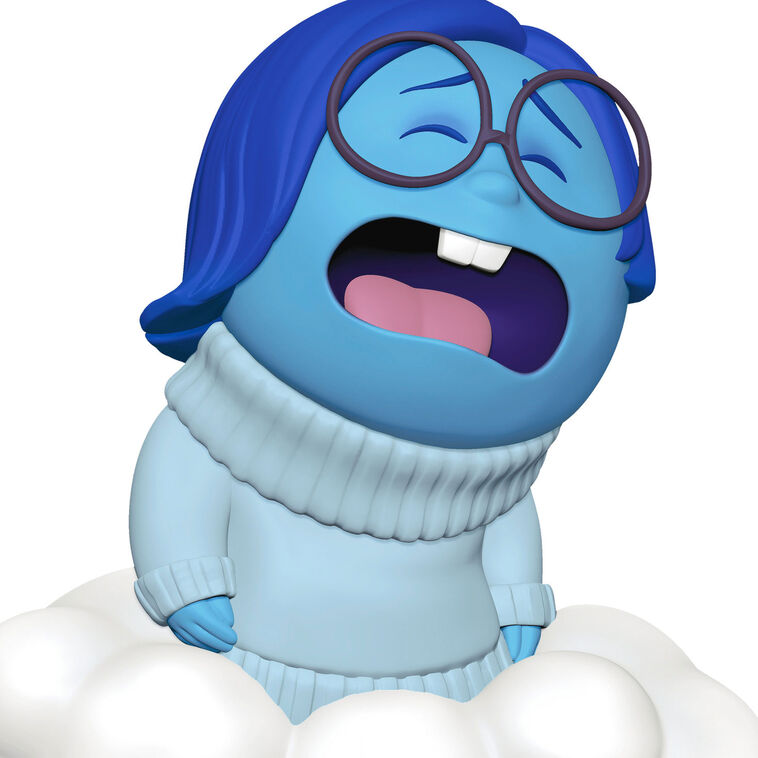 Inside Out Sadness on Cloud Keepsake Ornament closeup view image number 5