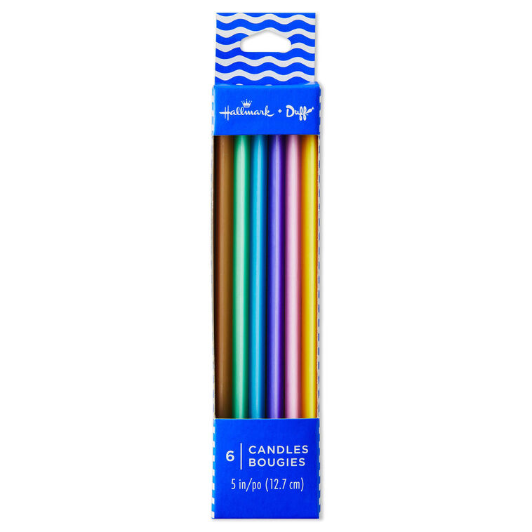 Triangular Candles Colorful Triangular Party Candles, Pack of 6 - Cake Toppers & Candles ...