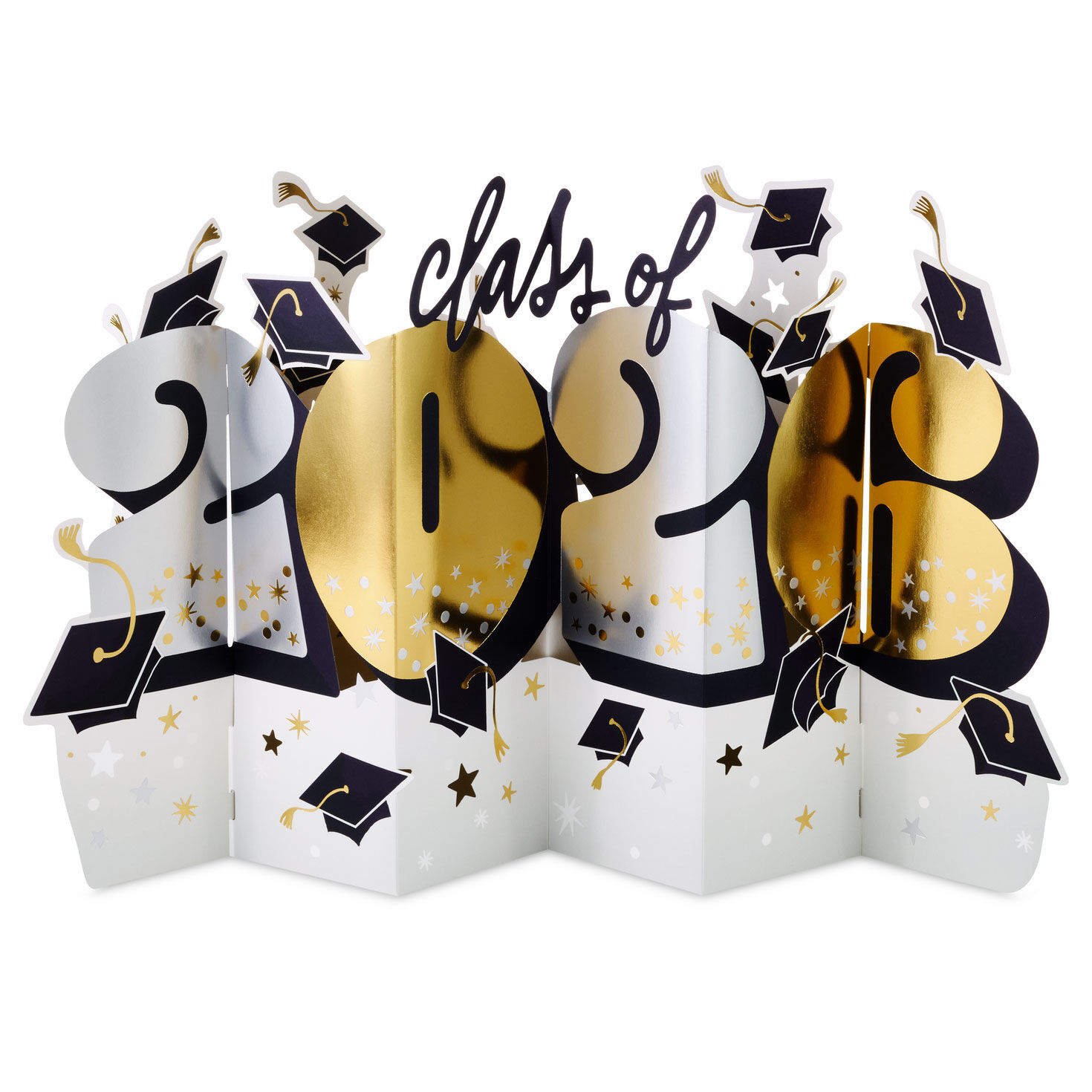 Class of 2026 Jumbo Pop-Up Graduation Card front of popped up card image number 2