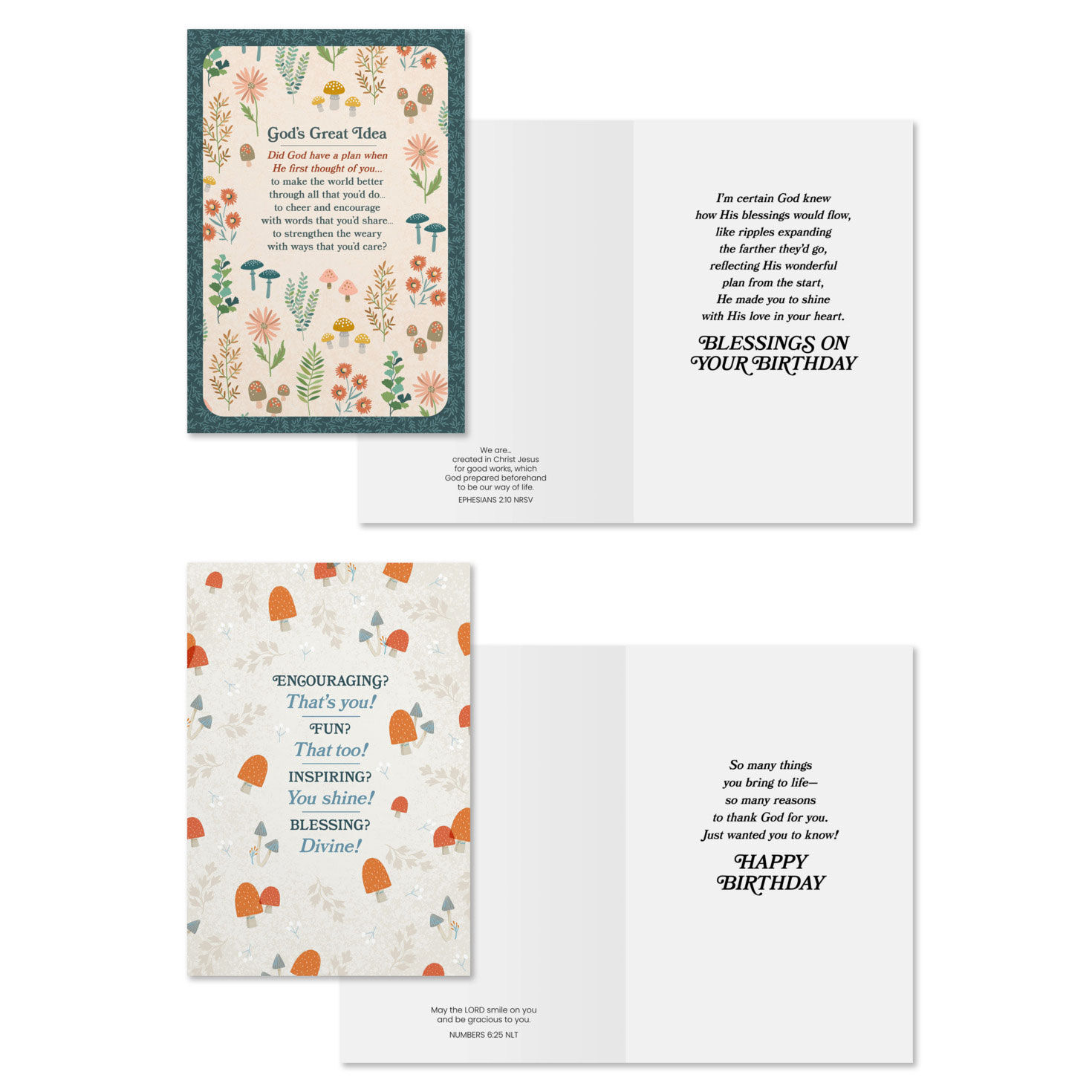 Nature Prints DaySpring Birthday Cards Assortment Card Front with Sentiment image number 4