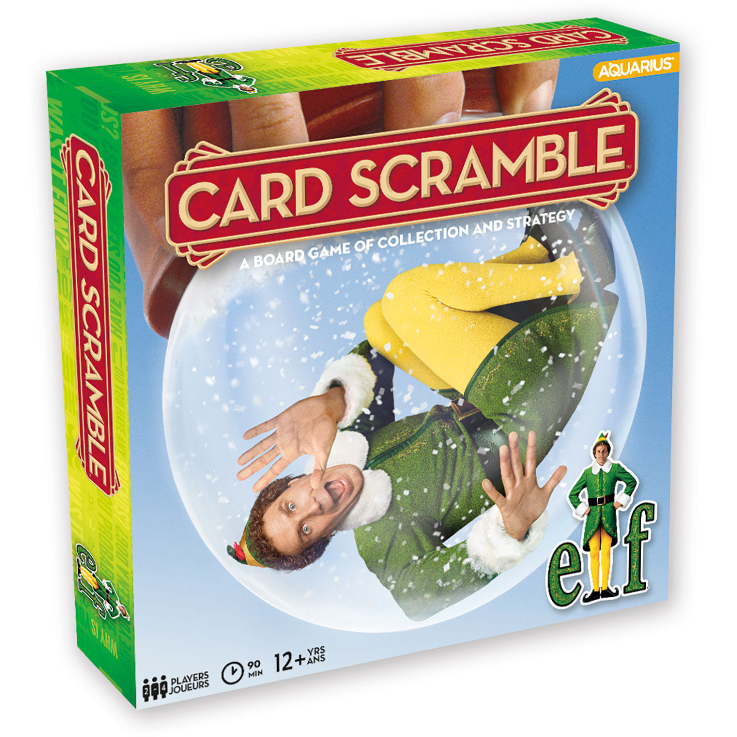 Aquarius Elf Card Scramble Board Game