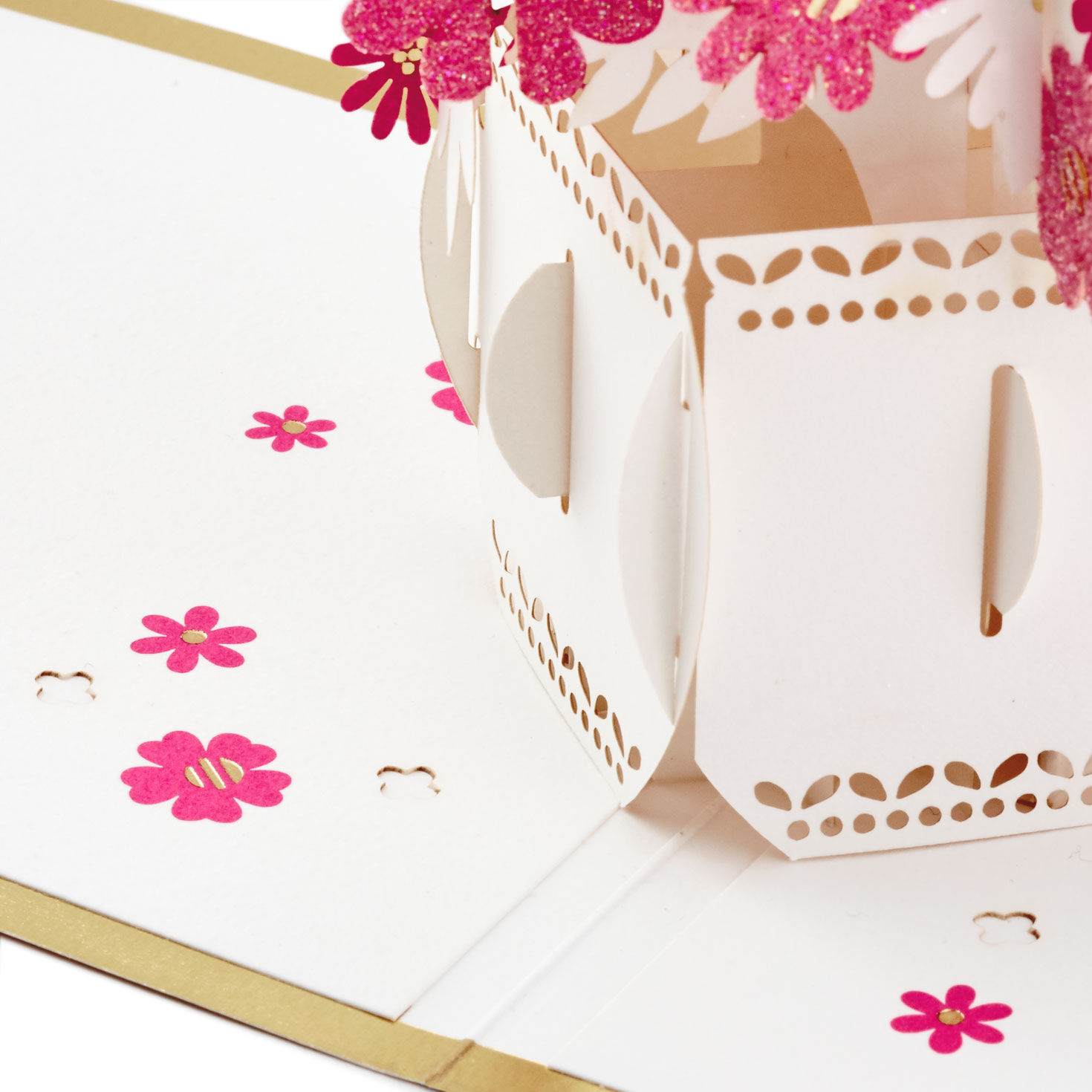 Happy Thoughts Flower Bouquet 3D Pop-Up Thinking of You Card - Greeting ...
