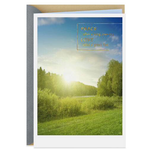 Peace and Love Sympathy Card, 