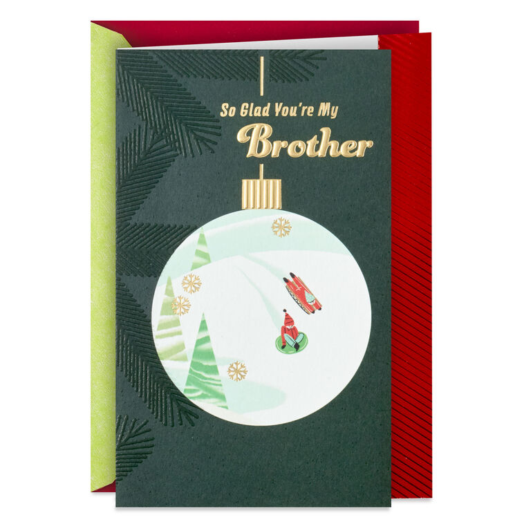 Good Times and Great Memories Christmas Card for Brother