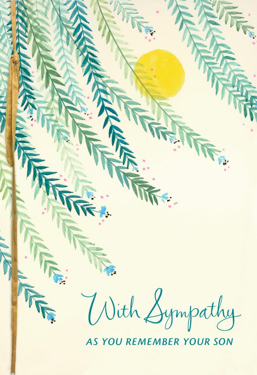Remembering Your Son Sympathy Card
