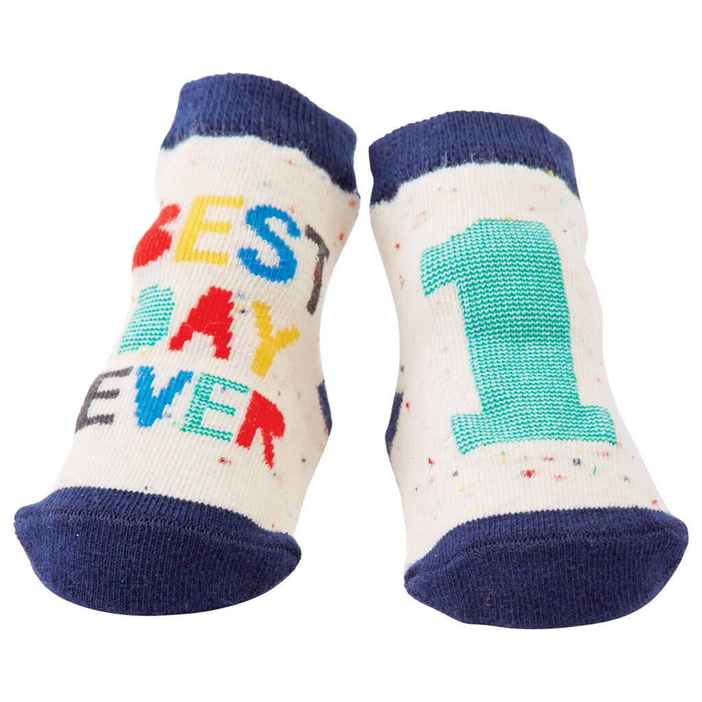 Best Day Ever 1st Birthday Baby Socks, 0-12 Months - Baby Clothes ...
