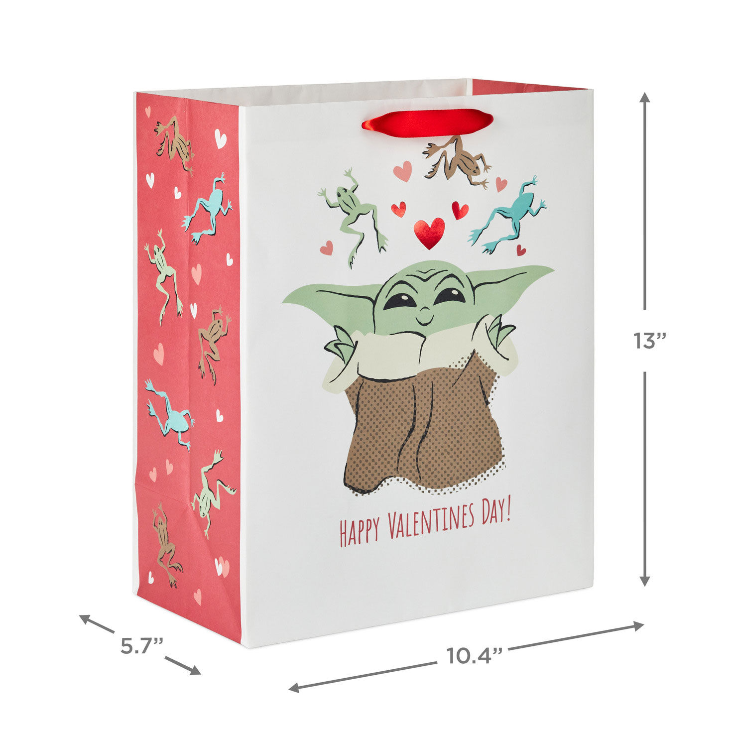 13" Star Wars: The Mandalorian™ Grogu™ Large Valentine's Day Gift Bag for only USD 4.49 | Hallmark